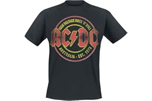 BEATS & MORE AC/DC – High Voltage Off. 73 bawełna ekologiczna trwała trwała koszulka dla fanów AC/DC