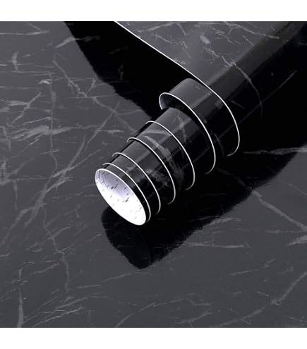 Livelynine Papier Peint Marbre Blanc Mat de 60CM*5M Papier Adhésif pour Meuble Cuisine Salle de Bain Bureau Table Escalier Étagère Revêtement Plan de Travail Adhésif Amovible Imperméable Épais