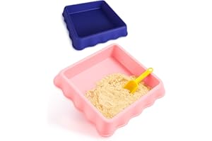 CT SPORTS 2-Pack Play Trays for Kids – Sand Tray, Water Tray, Sensory & Messy Play Tray, Tough Trays for Children, Shallow Plastic Activity Trays for Indoor & Outdoor Learning, Classroom & Gift Use