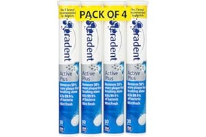 EFICCI Steradent Active Plus Denture Cleaning Tablets – 4 Pack (120 Tablets) + Thank You Card | Bundle by E-FICCI