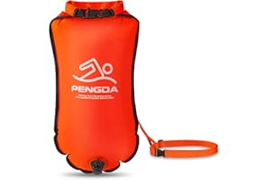 PENGDA Schwimmboje 25L Wasserdichter Trockensack Sicherheit Schwimmen Open Water und Triathlon Swimming Buoy, Swim Bubble für Kajakfahrer Freiwasser-Triathleten, Surfer, Schwimmen, Bootfahre