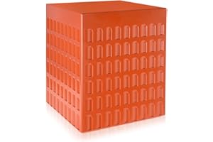 Kartell - Taburete, color Rojo Tierra, 36 x 45 x 36 cm