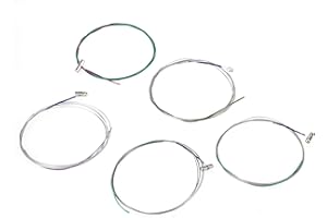 BQLZR Professional Typ Chinesische Guzheng Saiten Musik Stahldraht (# 1- # 5) Eine Packung mit 5