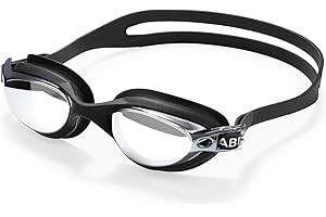 RABIGALA Lunettes de natation anti-buée pour enfants de 10 ans - Design tout-en-un pour lunettes de natation