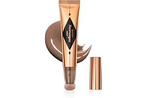 NEWVENPER Stick Contouring visage avec Applicateur Coussin Contouring Liquide Formule Crémeuse Longue Tenue Lisse Léger Bâton de contouring stick#01