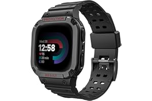 Fintie Paski z etui kompatybilne z Fitbit Versa 4/3 / 2/1 / Versa Lite/Fitbit Sense 2 / Sense, etui ochronne, pasek sportowy, dla mężczyzn