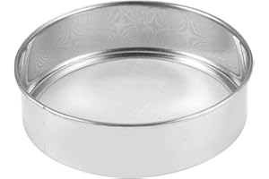 Greatangle Acier Inoxydable Maille Farine Tamis mécanique Cuisson glaçage Sucre Shaker Tamis passoire Maille Poudre gâteau Cuisson Cuisine Outil Argent