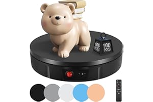 PANT Plate-Forme Rotative Automatique, 360 Degrés Plateau Tournant électrique Professionnel 30cm/100kg Support D'affichage Rotatif Vitesse de Réglable pour Photographie Présentoir de Magasin