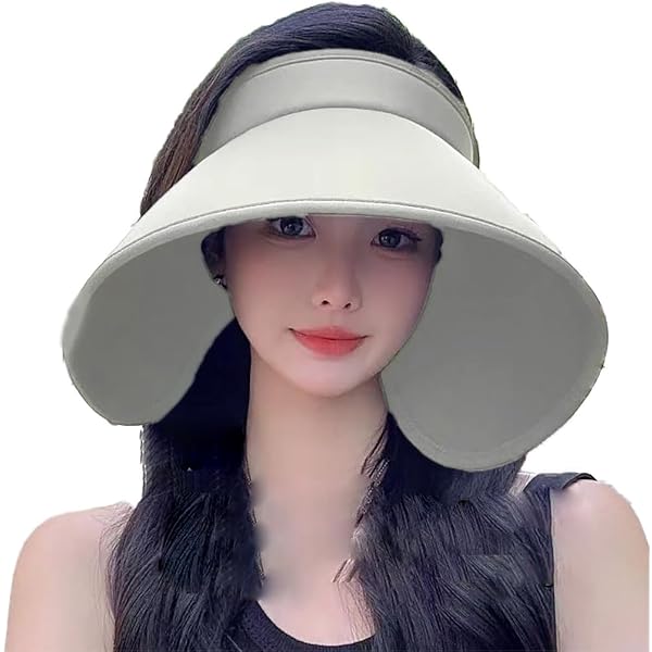Chapeau De Soleil Femme à Large Bord - Réglable, Pliable Et Anti-UV - Pour Voyage, Camping, Vélo - Bleu Foncé