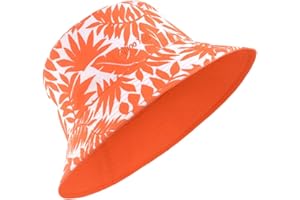 Zylioo M-XXL Chapeau seau imprimé réversible, grand chapeau de pêcheur floral double face, chapeau de soleil d'été de pêche à grandes feuilles