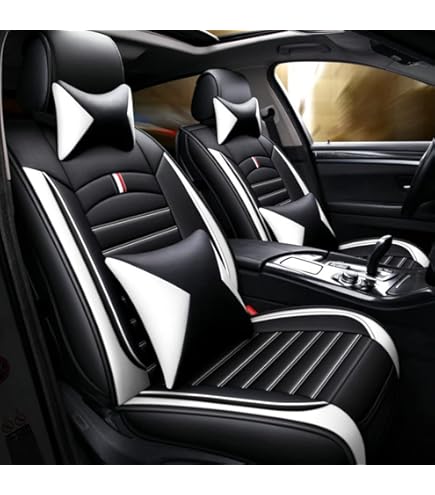 XINYUNFEI Sitzbezug Set Für Mercedes GLC - Airbag Kompatibel Schwarz