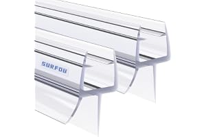 SURFOU Tätning dusch glasdörr 2 × 100 cm, duschtätningar för duschdörrar 6–8 mm duschdörr, duschkabiner tätningar, duschdörrs