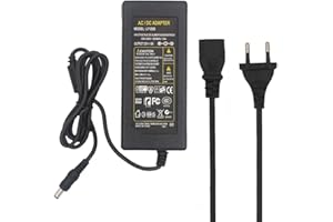 JOYLIT Alimentatore 12V 6A 72W, Trasformatore AC 100-240V a DC 12 Volt Spina EU Adattatore di Alimentazione per Striscia LED, CCTV, Compatibile con Dispositivi 12Volt 0-6000mA