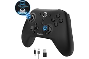 abxylute C6 Kabelloser PC-Controller, Bluetooth-Gamecontroller – Hall-Trigger & Joysticks für Windows-PC, Nintendo Switch Pro/OLED/Lite, Steam Deck, Android-TV/Mobile, iPhone & Tesla, Vibration, Turbo