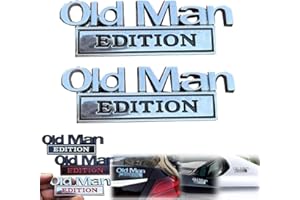 BOLUOBOLUOMI Old Man Edition Car Emblem, 2025 Car Sticker for Men, 3D Metal Sticker, Funny Edition Bumper Sticker for Car, Truck, SUV, Side or Tailgate, Name Plate Sticker