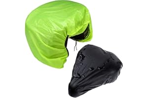 EPCDBBRT 1 Bicycle Pannier Bag Rain Cover And 1 Rainproof Seat Cushion Cover, Outdoor Cycling Equipment, Bicycle Dust Cover, Bicycle Protective Cover, Bicycle Accessories