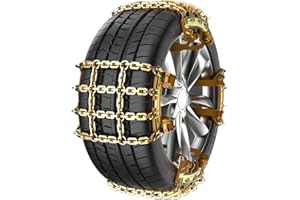 Chaînes à neige antidérapantes pour pneus de voiture, ensemble de chaînes à neige universelles en acier inoxydable, réglables et antidérapantes pour voitures, SUV, camions