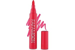 GETEAWILY Pennarello per labbra - Colorante labbra waterproof con olio di cocco e aloe - Penna per trucco labbra altamente pigmentata per donne e ragazze, punta a scalpello precisa, a prova di