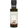 HESTHETIC Premium Cold Pressed Castor Oil, 100ml – 100% Pure and Natural Oil for Hair Growth, Scalp Nourishment, Skin Care, Moisturizing Dry Skin, Anti-Aging, and Hydration, Glass Bo