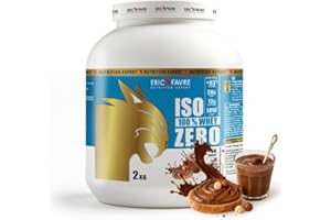 ISO WHEY ZERO 100% Pure Protéine - Pure Whey Protéine Isolate Savoureuse Pour Prise de Masse Musculaire - Assimilable Rapidement - 2kg - Saveur Chocotella - Eric Favre