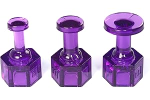 Midiar "Hagel" Nr. 5 Klebeadapter Set lila, 10 Stück Größen: 6-8-12mm, für Hageldellen, spitzige Hageldellen, PDR