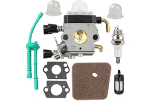 AMZSKU kit carburatore per STIHL FS55 FS55R FS55RC FS38 KM55 HL45 KM55R filtro aria kit driver carburante kit candela SETTE CONFEZIONI