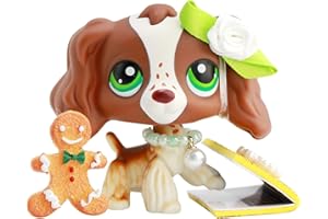 NEFLUM MiniToy lps Pets Shop, Old G2 lps Figure with Little Pets Collectable with lps Accessories (lps Cocker Spaniel 156)