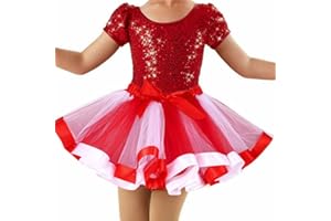 Ushiny Girls Christmas Tutu Skirt Layered Princess Tulle Tutu Skirt Ballet Dance Tutu Xmas Party Tutu Skirt for Women and Girls