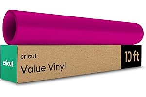 Cricut Vinilo Adhesivo Permanente - Rollo de Vinilo para Cricut - 30.5 cm x 3 m - Magenta - Vinilo Permanente para Manualidades, Decoración, Ventanas y Paredes