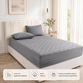 FORMEYA Yatak Koruyucu Alez Kapitone Gri Renk%100 Pamuk Fitted Alez &Ccedil;arşaf 90 X 190