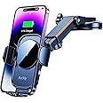 Auckly 15W Fast Qi Wireless Car Charger [EMI] Car Wireless Charger Automatic Phone Suction Holder Dashboard Mount Compatible for S22/S23/S24,for iPhone 11/12/13/14/15/16 Pro Max Mini Plus