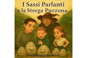 I Sassi Parlanti e la Strega Puzzona: Una fiaba illustrata divertente e magica per bambini dai 4 agli 8 anni con tre fratellini coraggiosi, un ... e una strega che... forse non è così cattiva!