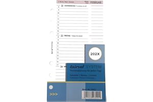 bind Kalendarz 2025, A6, wkład do kalendarza, terminarz, kalendarz dzienny, 1 tydzień / 2 strony B260225