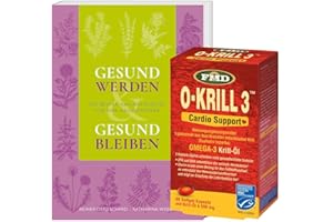 ‎QUINTESSENCE WISSEN, WAS GUT TUT. O-Krill 3 Cardio Support | 60 Kapseln | Mit Omega-3 Fettsäuren EPA und DHA & Cholin | + Buch: "Gesund werden & Gesund bleiben" im Geschenkset gratis