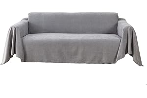 VanderHOME Imperméable Housse de canapé Extensible Serviette de canapéAnti-poussière Canapé Couverture Lavable Protège Canapé Canapé Serviette pour Domestiques Animaux Enfants 180 * 130cm-Gris