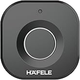 Hafele Kabi-Block Cabinet Lock, Matt Black, Capacitive Fingerprint Access, Status Indicator, Smart Lock for Cabinets and Drawers