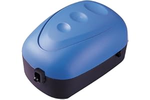 BPS (R) Bomba de Aire, Oxigenador Compresor de una Unica Salida Con Manguera , Valvulas de retención y Difusor de Aire BPS-6029