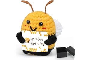 Cadimus Pocket Hug Positive Biene,Kreative Positive Handgestrickt Geschenke,Biene Glücksbringer Geschenke,Emotional Support Geburtstagsgeschenk für Freunde Kollegen Familie Freundin,Partyspielzeug