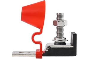 GLOSO Terminal fusible de batterie Fusible Bloc Goujon unique 1/4" porte-fusible bateau camion voiture Marine TFB1AS(Fusible non inclus)