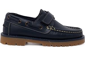 Pisamonas Chaussures Bateau pour Garçon avec Scratch