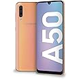 Samsung Galaxy A50 Smartphone, Display 6.4" Super AMOLED, 128 GB Espandibili, RAM 4 GB, Batteria 4000 mAh, 4G, Dual Sim, Andr
