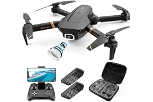 4DRC Drone avec Caméra 1080P HD WiFi FPV Télécommande, Pliable Drone avec Mode sans Tête, Maintien d'altitude, Induction de Gravité, Contrôle Gestuel et 360° Flips