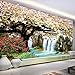 Produktbild Mddjj Benutzerdefinierte Größe Wandbilder 3D Natur Tapeten Moderne Kirschblüte Baum Wasserfälle Landschaft Wandmalerei Wohnzimmer Wohnkultur-400X280Cm