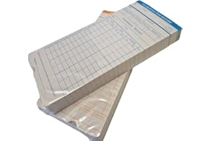 QuickClocks Monthly Clocking in Cards for electronic time recorders and clocking in machines (x100)