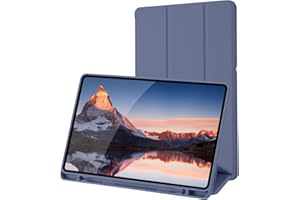 PALKITSEE Case for Samsung Galaxy Tab S6 Lite Tablet with Pencil Holder(SM-P620N/P625N/P610/P613/P615/P619), Cover for Samsung Galaxy Tab S6 Lite 10.4 inch 2024/2022/2020 (Blue Gray)