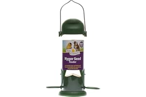 WALTER HARRISONS Walter Harrison's Wild Bird Flip Top Green Hanging Nyger Seed Feeder - Small - 22 cm