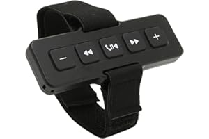 ANNADUE Przycisk Multimedialny Bluetooth do Samochodu, Pilot Audio do Telefonów z Systemem IOS i Android, Duże Przyciski, Wodoodporność IPX4, Asystent Siri, Odbieranie Połączeń,