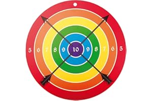 V A H VAH - stabile Kinder Zielscheibe aus Holz – für Saugnapfpfeile (Ø 41 cm) | Handgefertigt in Deutschland | nachhaltig & robust | für Bogen, Armbrust & Zwille | mit Aufhängeloch