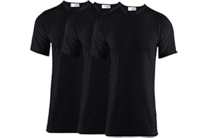 Thread Linens 3-pak męska koszulka termiczna, ocieplacz do ciała warstwa bazowa bielizna termiczna męska koszulka termiczna dla mężczyzn rozmiar S-XXL