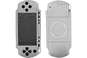 fasient Full Housing Case Cover Kit for 1000, Case Cover Replacement Full Shell Housing Set with Buttons Kit for 1000 Replacement Shell(Silver)